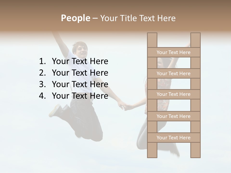 Caucasian Boyfriend Cute PowerPoint Template