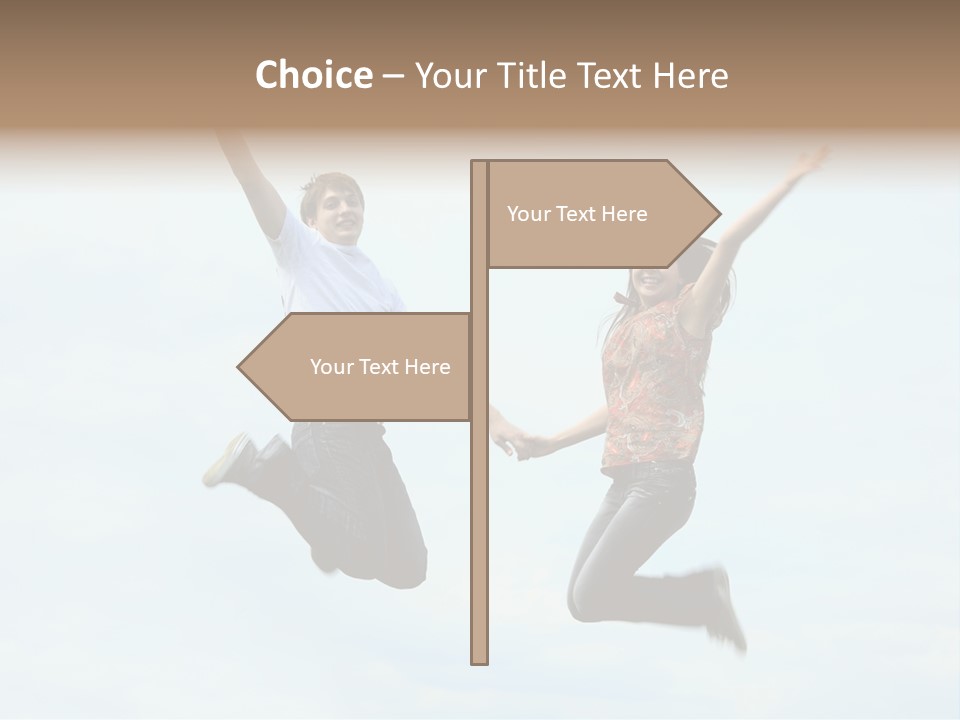 Caucasian Boyfriend Cute PowerPoint Template