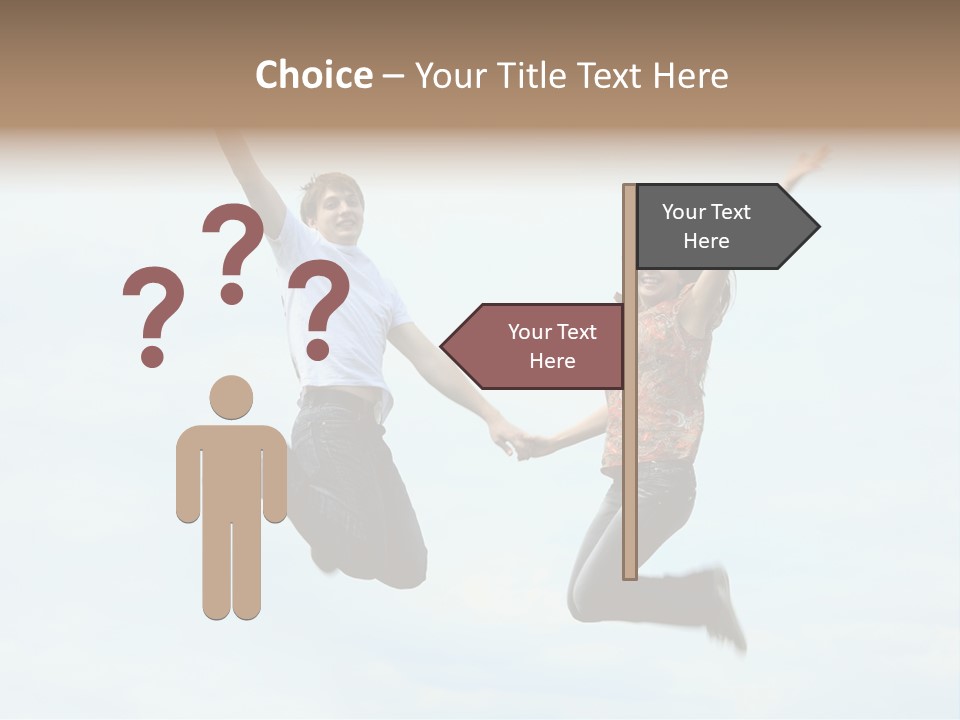 Caucasian Boyfriend Cute PowerPoint Template