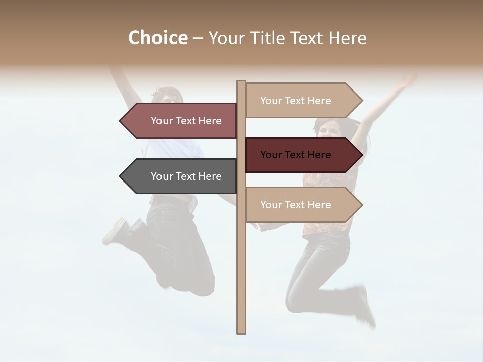 Caucasian Boyfriend Cute PowerPoint Template