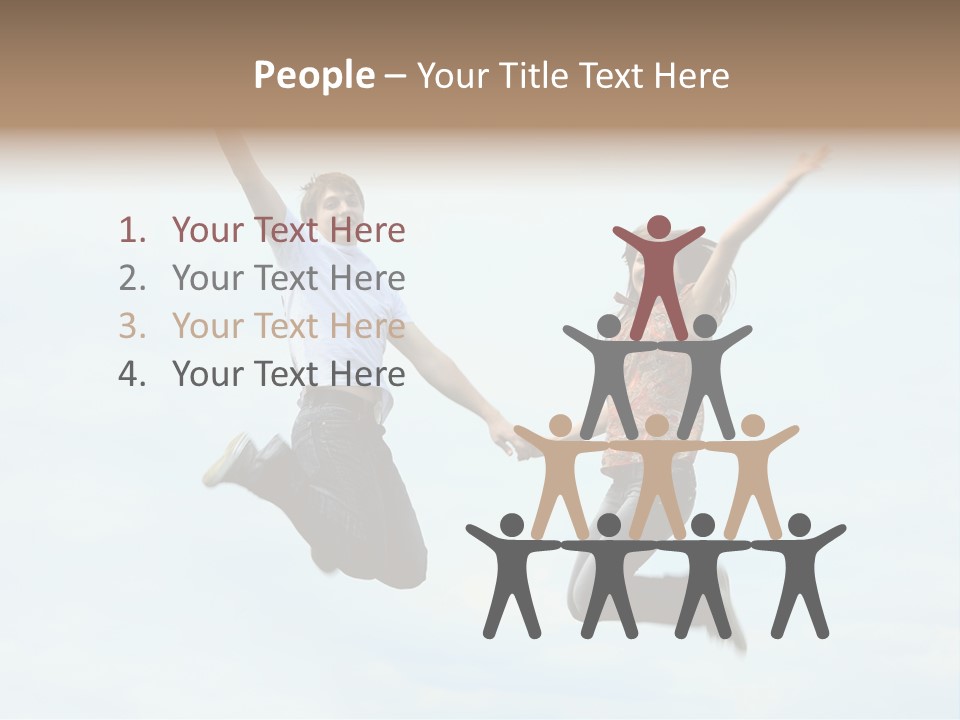 Caucasian Boyfriend Cute PowerPoint Template