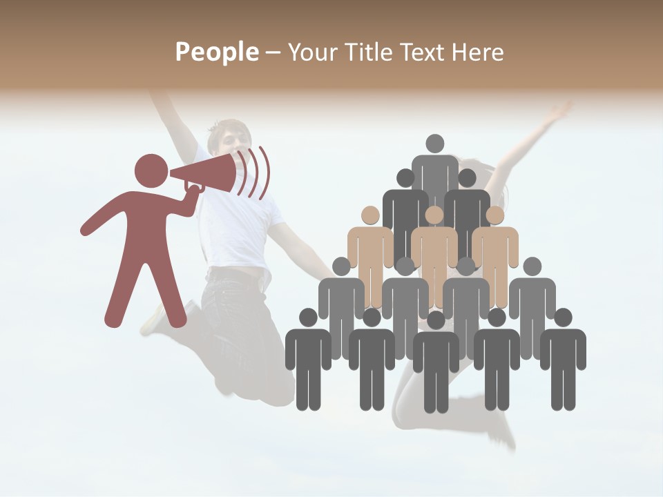 Caucasian Boyfriend Cute PowerPoint Template