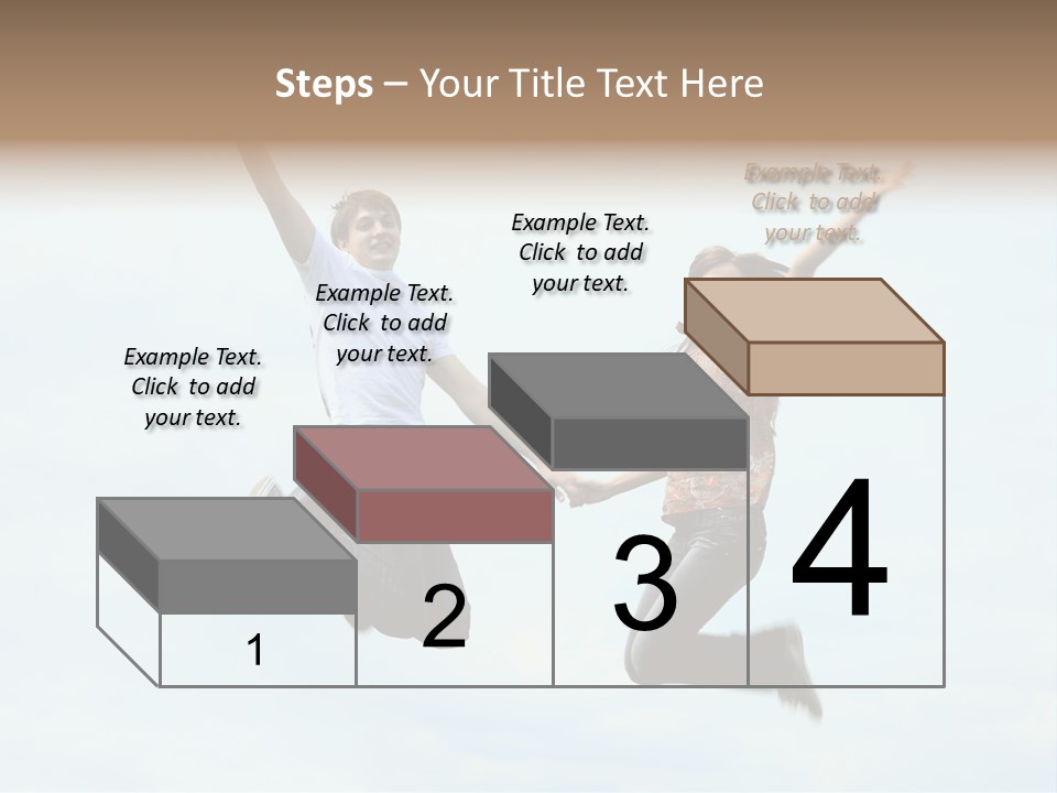 Caucasian Boyfriend Cute PowerPoint Template