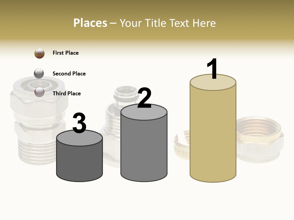 A Group Of Different Types Of Nuts And Fittings PowerPoint Template