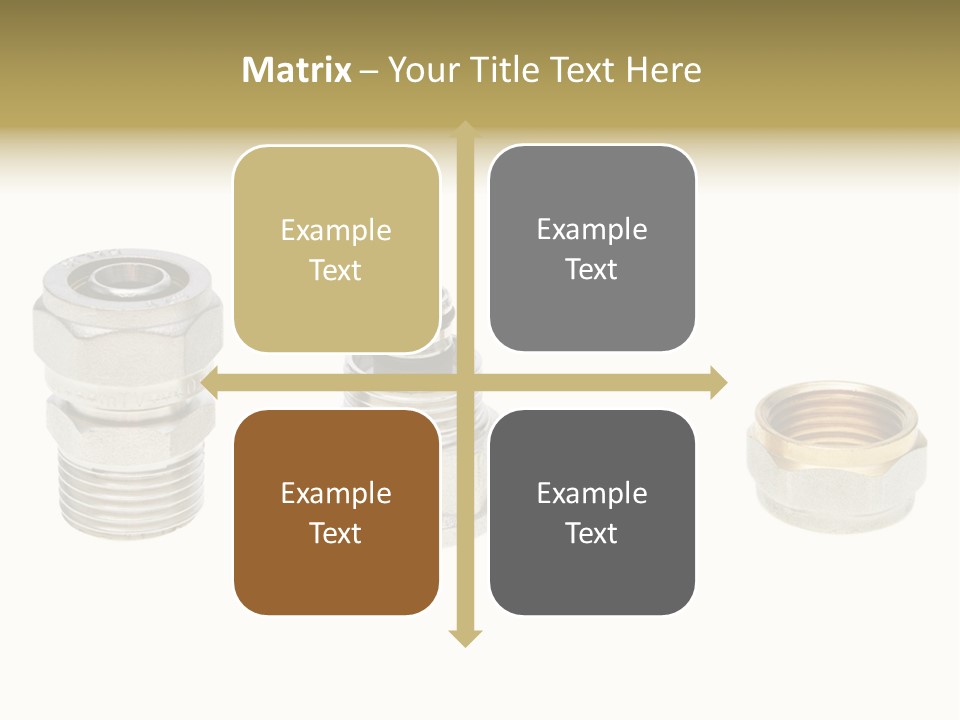 A Group Of Different Types Of Nuts And Fittings PowerPoint Template