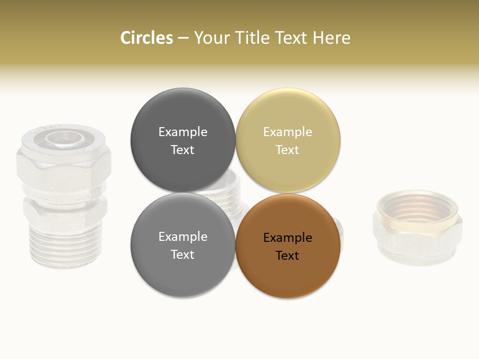 A Group Of Different Types Of Nuts And Fittings PowerPoint Template