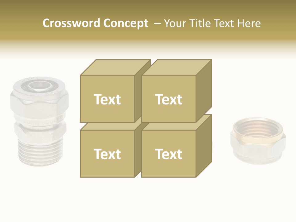 A Group Of Different Types Of Nuts And Fittings PowerPoint Template
