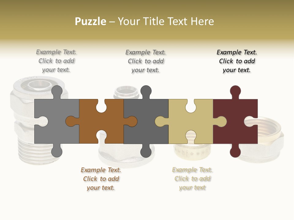 A Group Of Different Types Of Nuts And Fittings PowerPoint Template