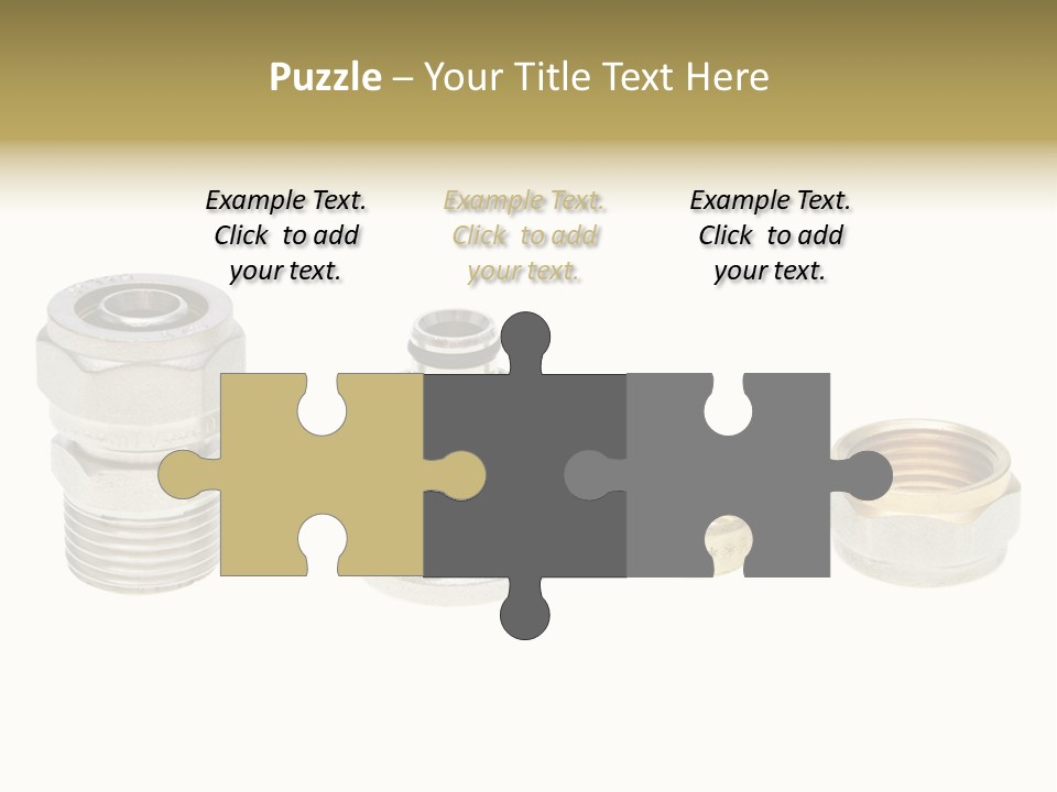 A Group Of Different Types Of Nuts And Fittings PowerPoint Template