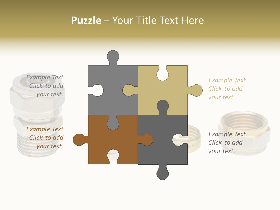 A Group Of Different Types Of Nuts And Fittings PowerPoint Template