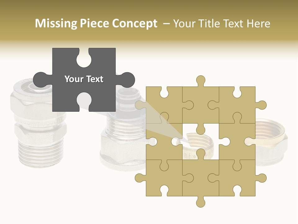A Group Of Different Types Of Nuts And Fittings PowerPoint Template