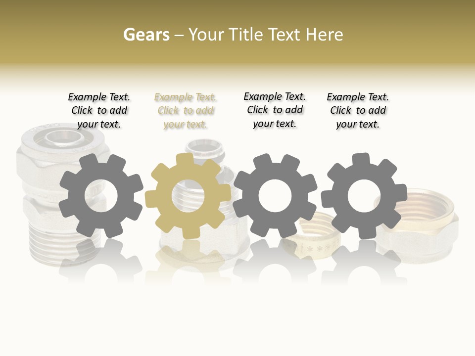 A Group Of Different Types Of Nuts And Fittings PowerPoint Template