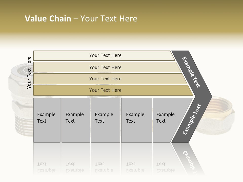 A Group Of Different Types Of Nuts And Fittings PowerPoint Template
