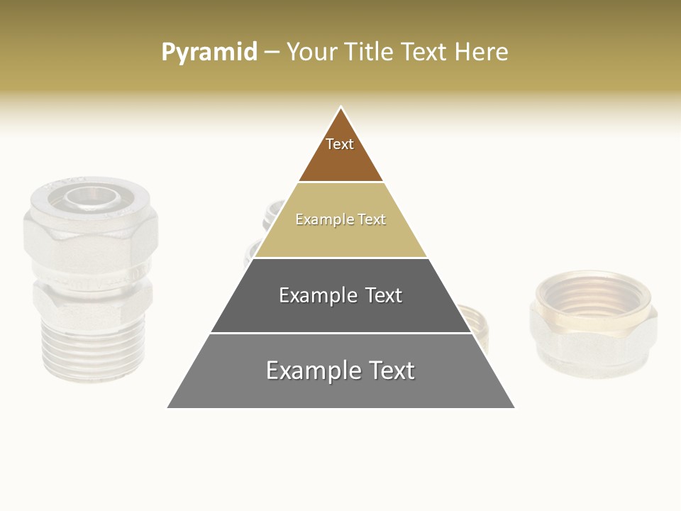 A Group Of Different Types Of Nuts And Fittings PowerPoint Template
