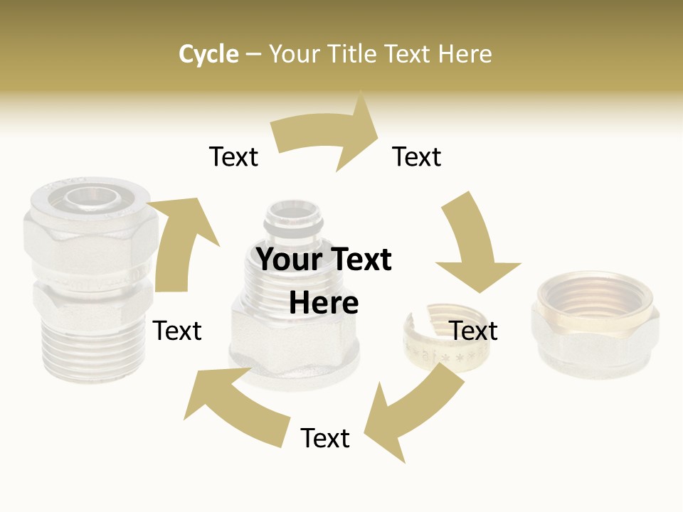 A Group Of Different Types Of Nuts And Fittings PowerPoint Template
