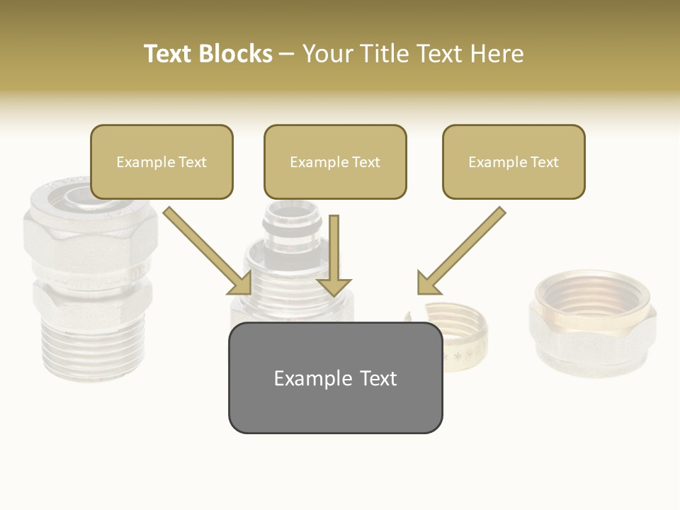 A Group Of Different Types Of Nuts And Fittings PowerPoint Template