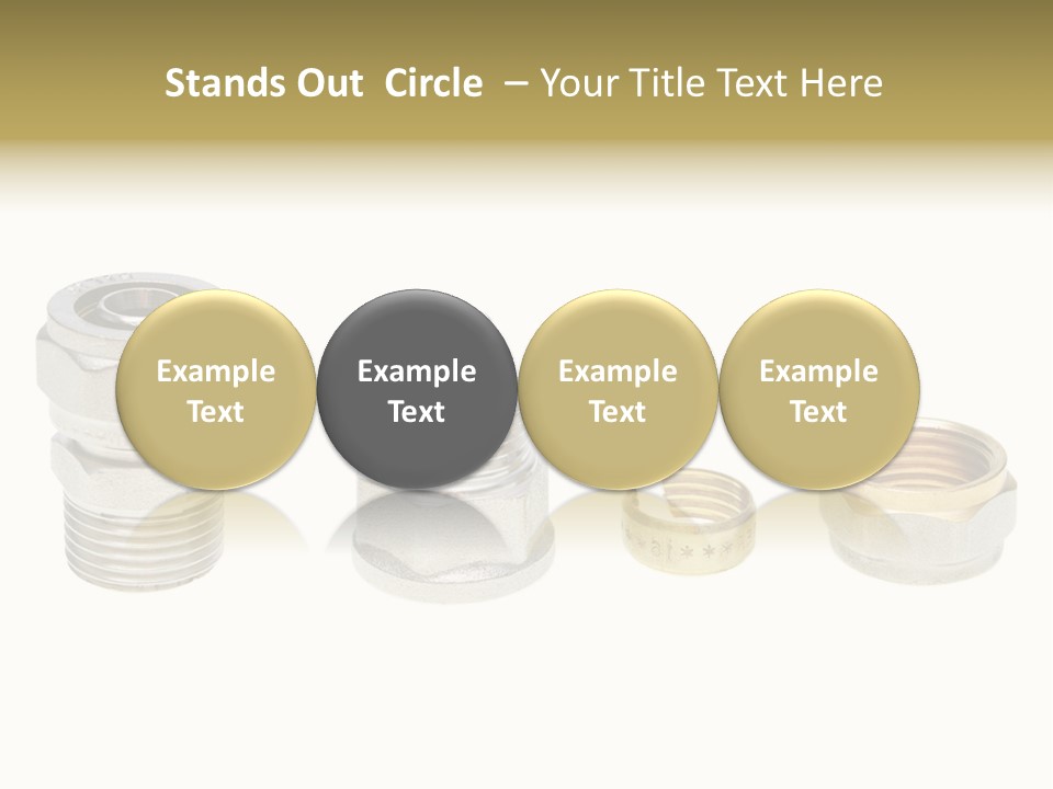 A Group Of Different Types Of Nuts And Fittings PowerPoint Template