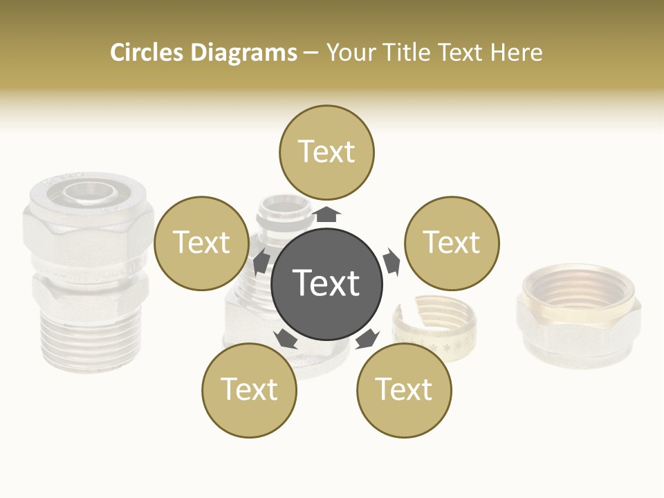A Group Of Different Types Of Nuts And Fittings PowerPoint Template