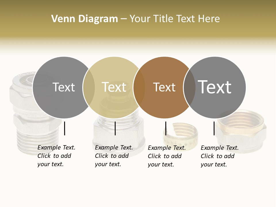 A Group Of Different Types Of Nuts And Fittings PowerPoint Template