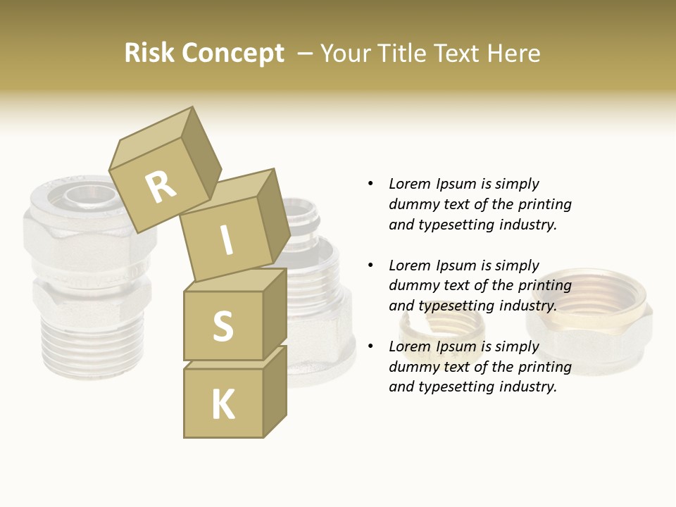 A Group Of Different Types Of Nuts And Fittings PowerPoint Template