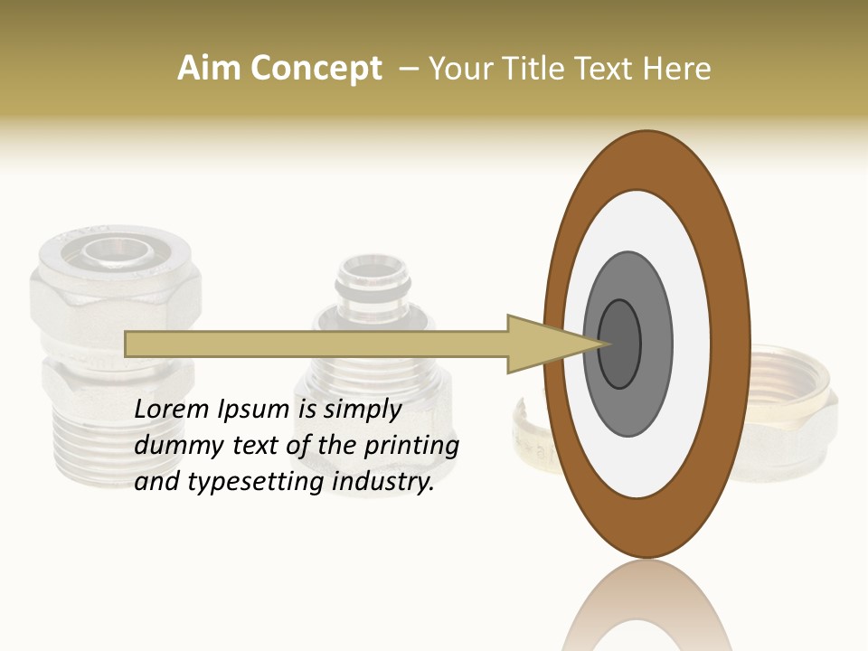 A Group Of Different Types Of Nuts And Fittings PowerPoint Template