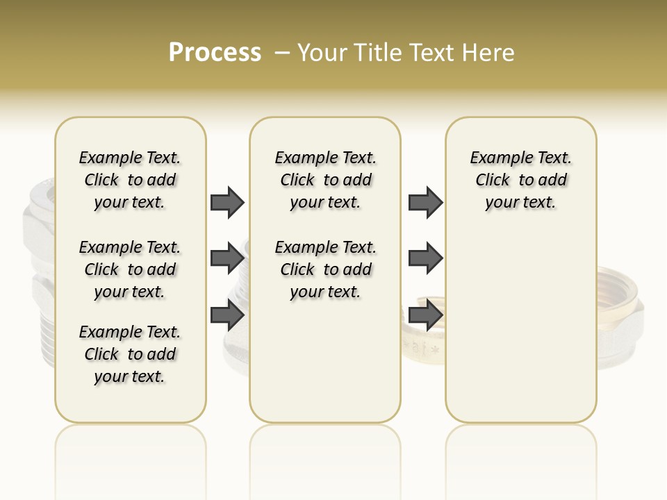 A Group Of Different Types Of Nuts And Fittings PowerPoint Template