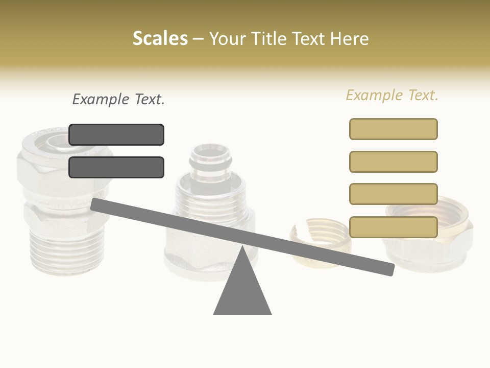 A Group Of Different Types Of Nuts And Fittings PowerPoint Template