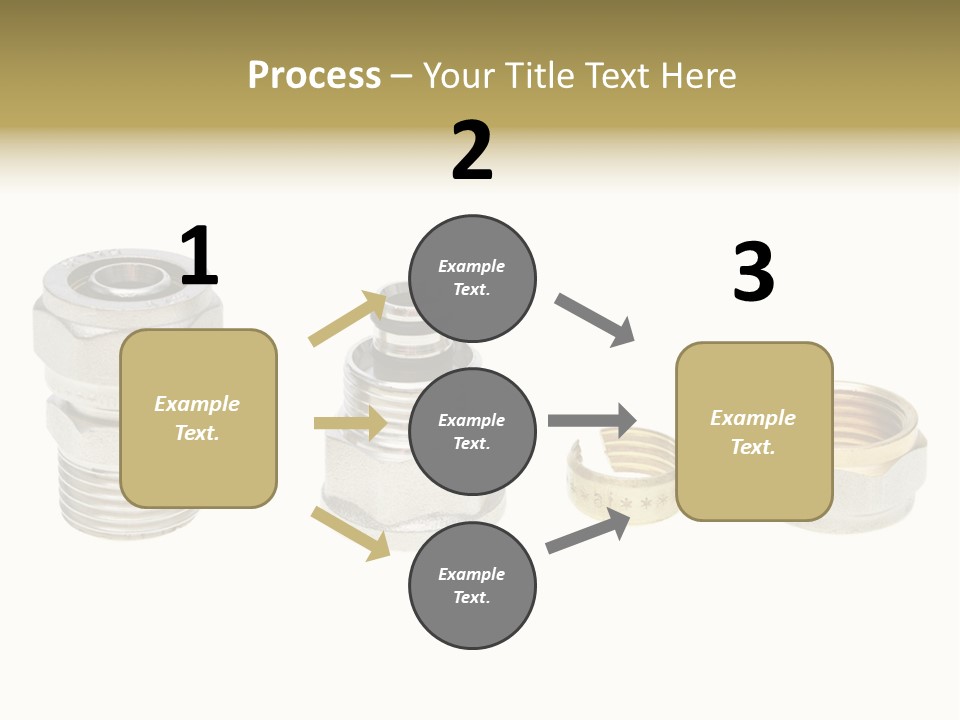 A Group Of Different Types Of Nuts And Fittings PowerPoint Template