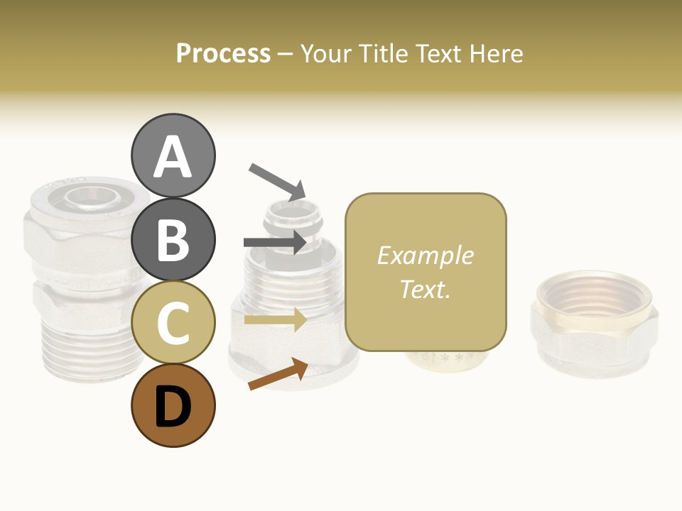 A Group Of Different Types Of Nuts And Fittings PowerPoint Template