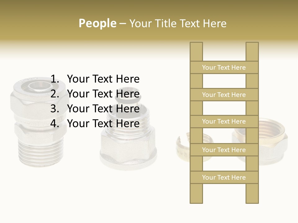 A Group Of Different Types Of Nuts And Fittings PowerPoint Template