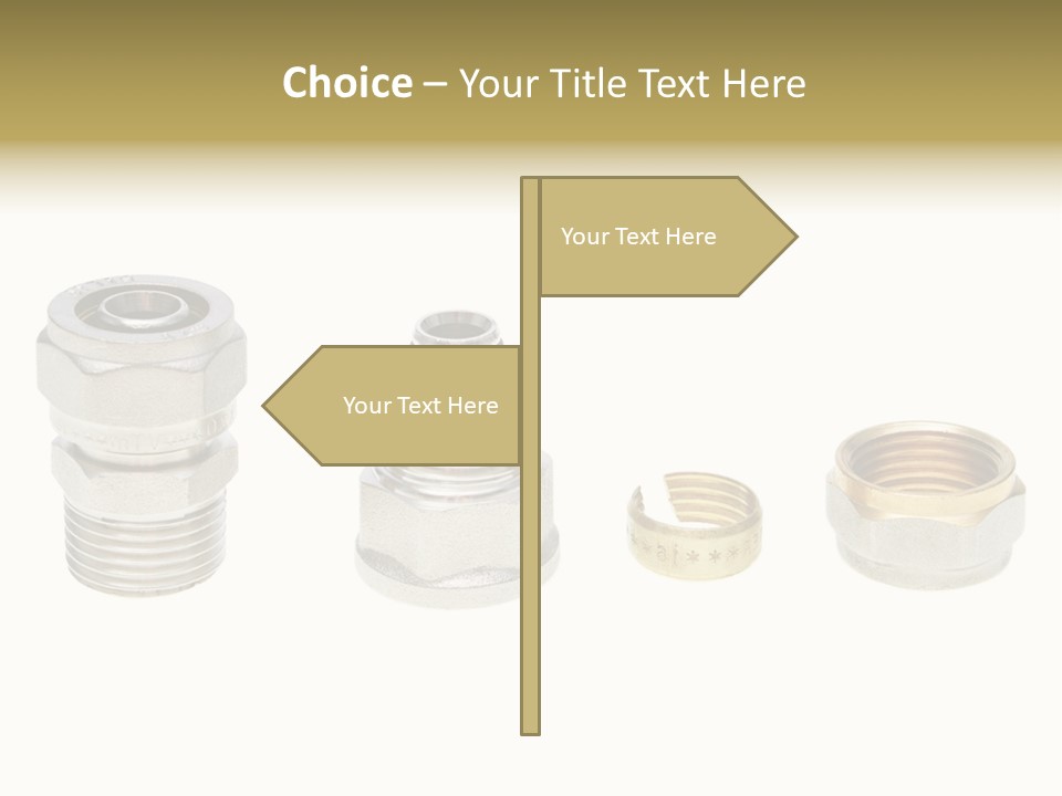 A Group Of Different Types Of Nuts And Fittings PowerPoint Template