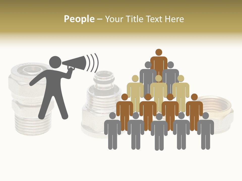 A Group Of Different Types Of Nuts And Fittings PowerPoint Template