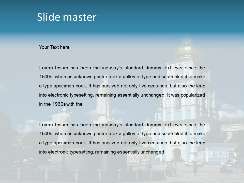 Sky Building Scenery PowerPoint Template