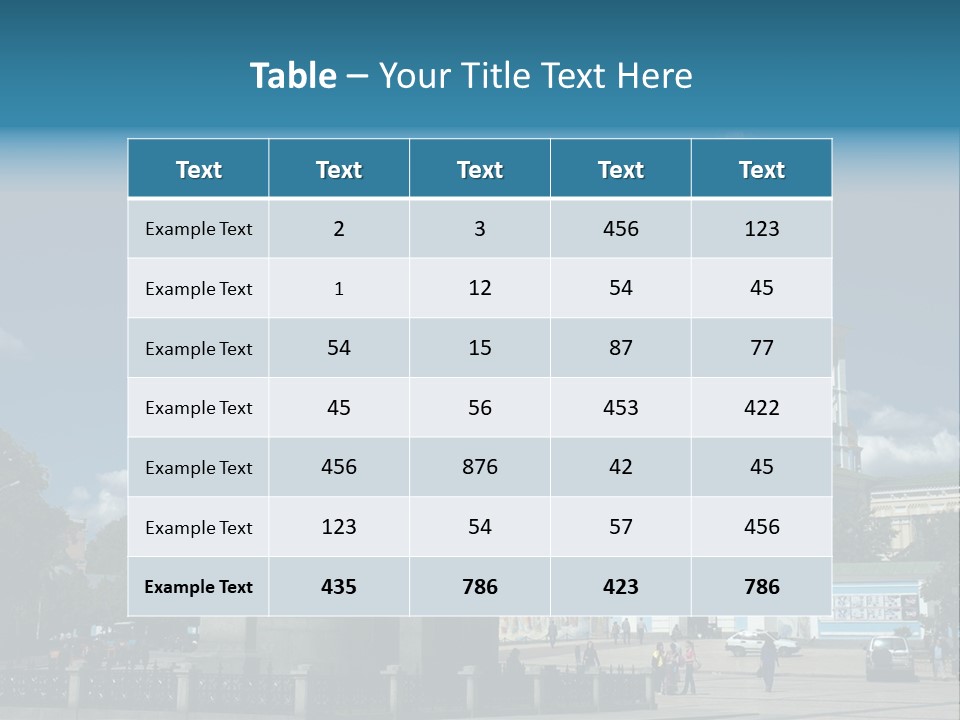 Sky Building Scenery PowerPoint Template