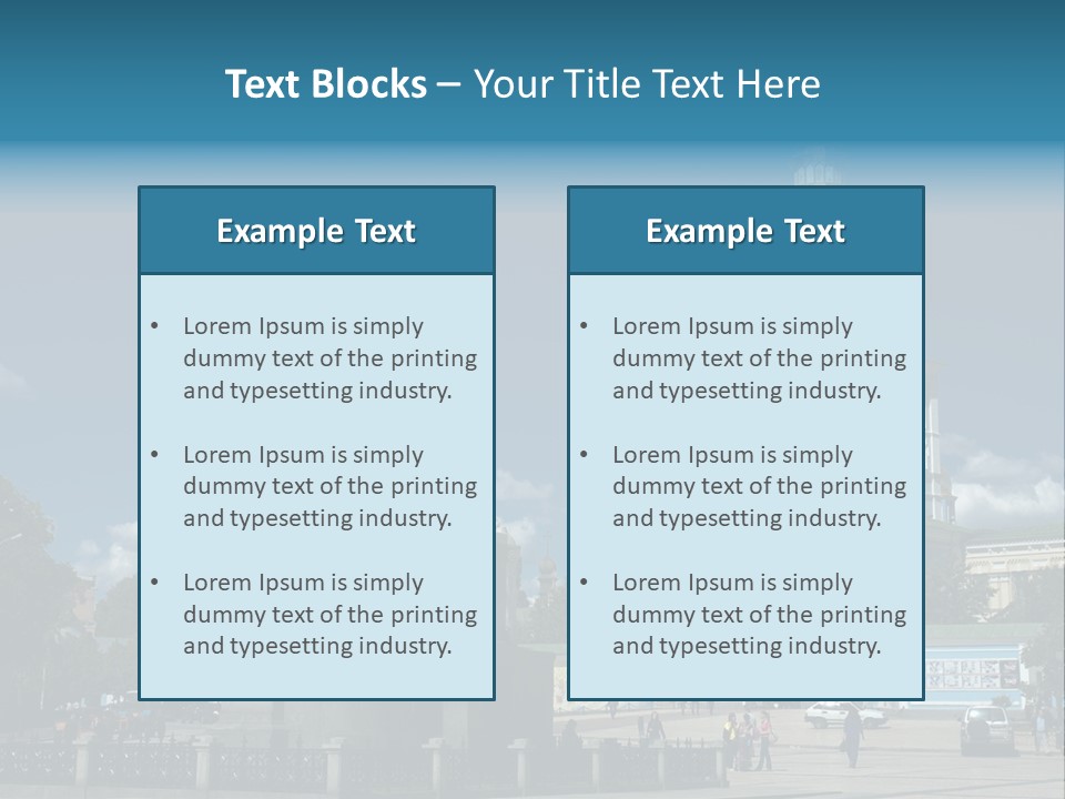 Sky Building Scenery PowerPoint Template