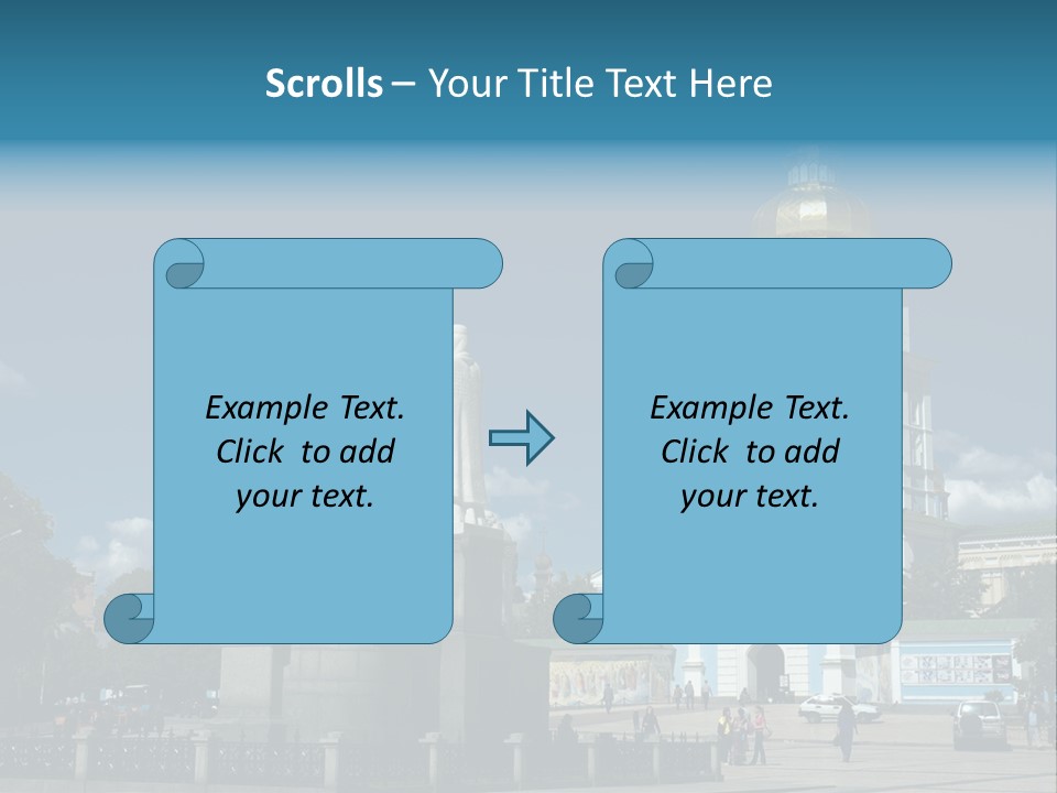 Sky Building Scenery PowerPoint Template