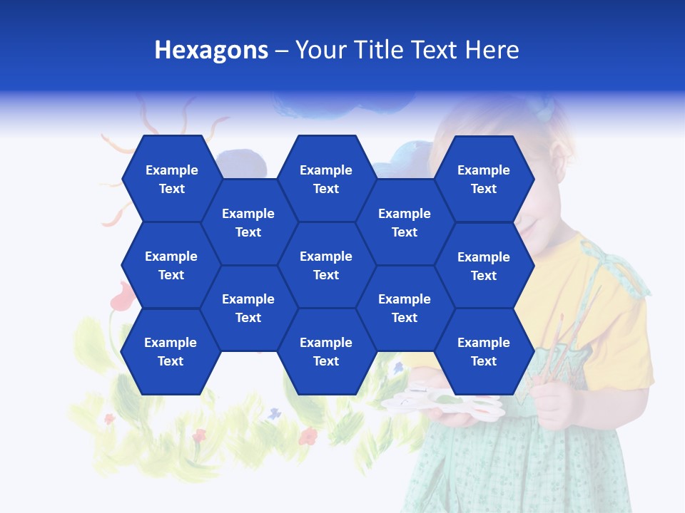 Paper Image Girl PowerPoint Template