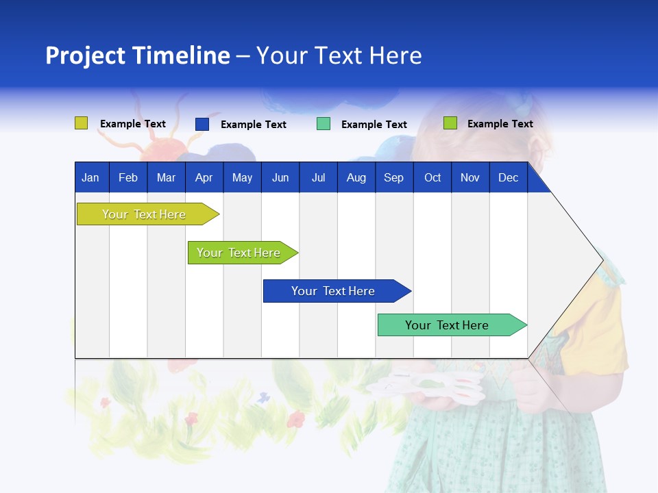 Paper Image Girl PowerPoint Template