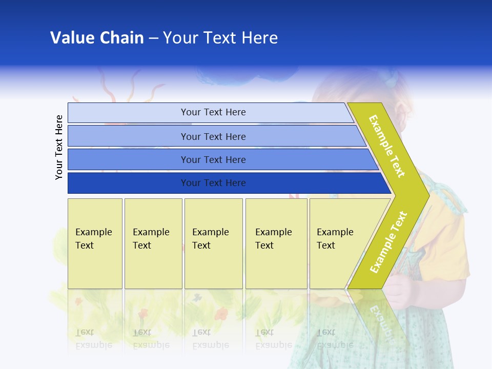 Paper Image Girl PowerPoint Template