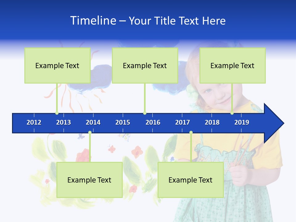 Paper Image Girl PowerPoint Template