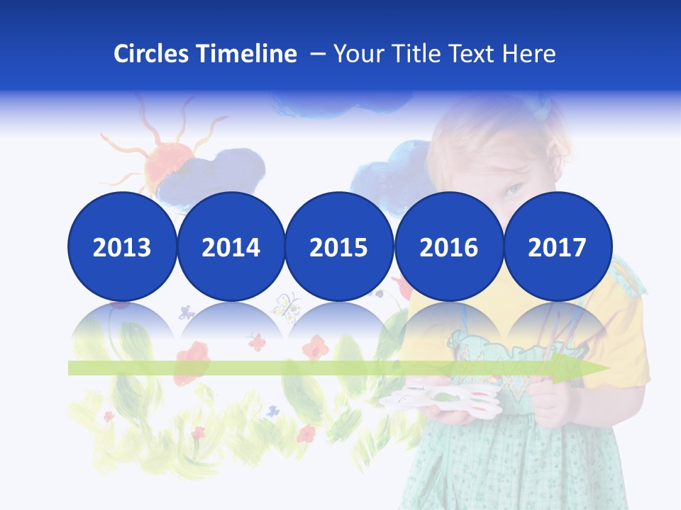 Paper Image Girl PowerPoint Template