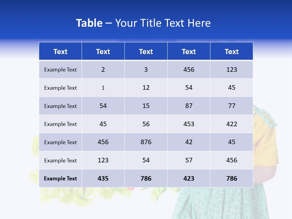 Paper Image Girl PowerPoint Template