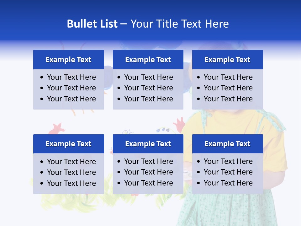 Paper Image Girl PowerPoint Template