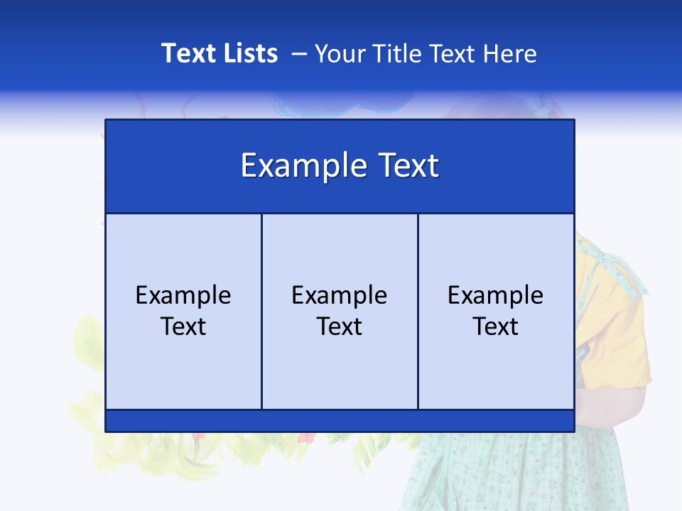 Paper Image Girl PowerPoint Template
