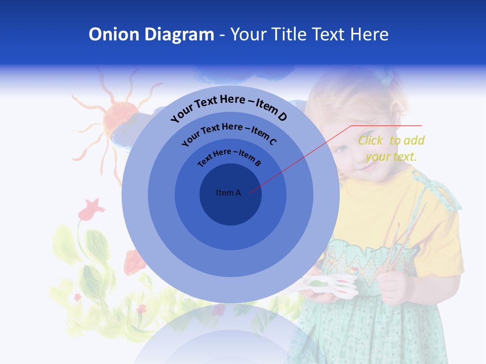 Paper Image Girl PowerPoint Template