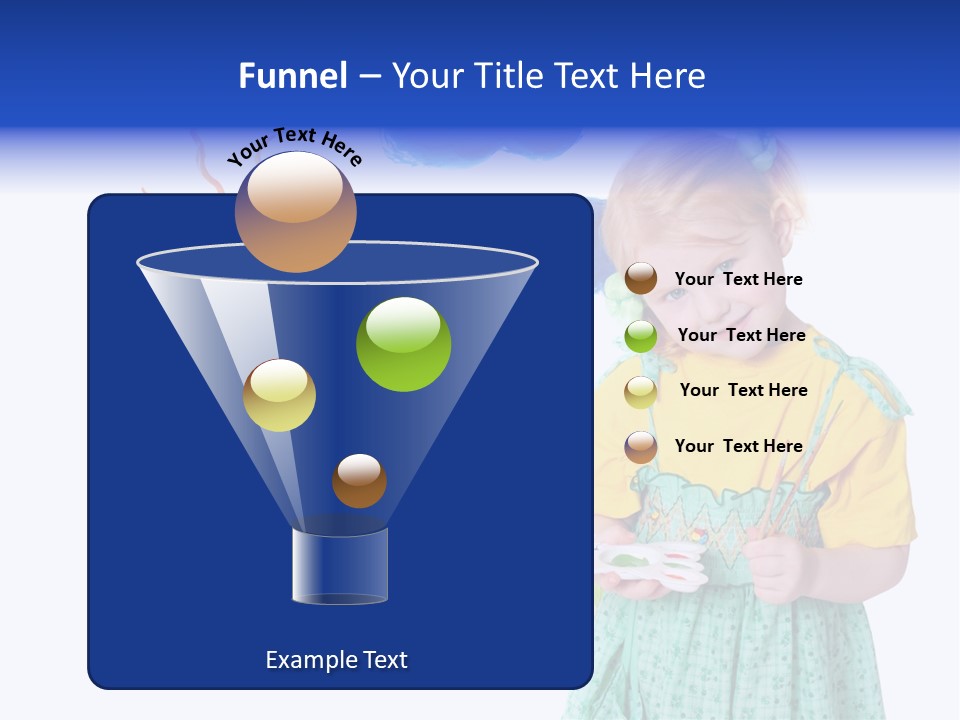 Paper Image Girl PowerPoint Template