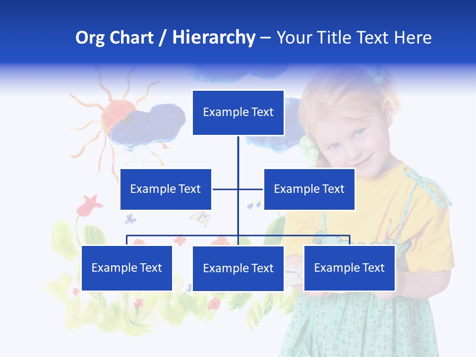 Paper Image Girl PowerPoint Template