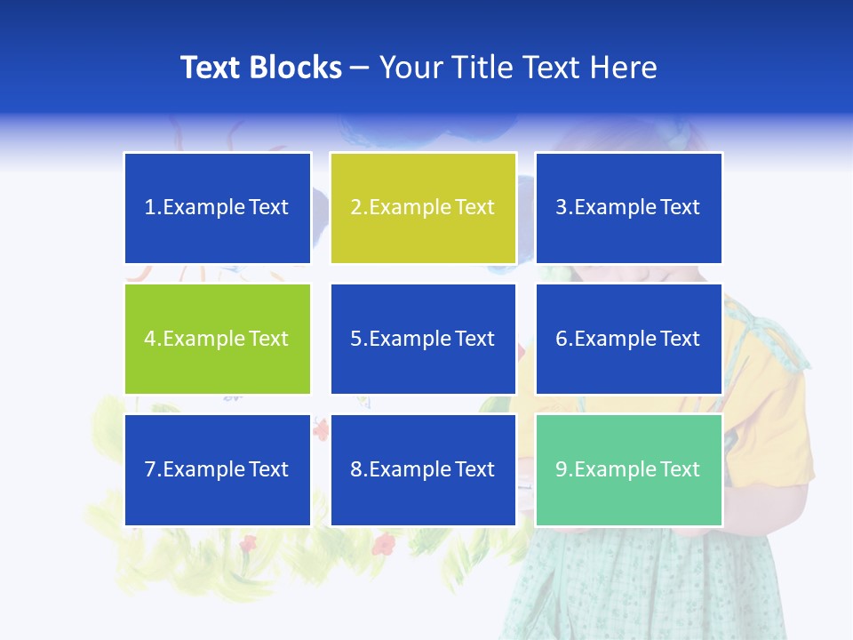 Paper Image Girl PowerPoint Template