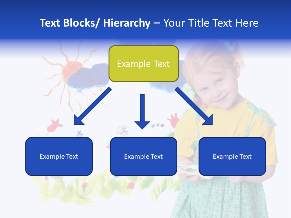 Paper Image Girl PowerPoint Template