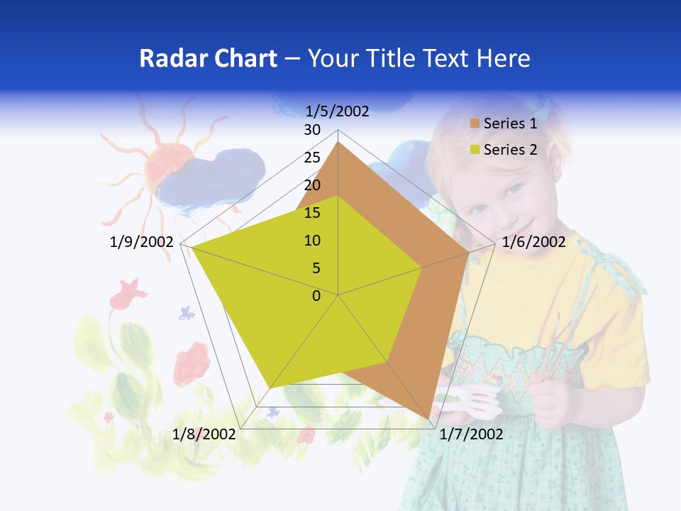 Paper Image Girl PowerPoint Template